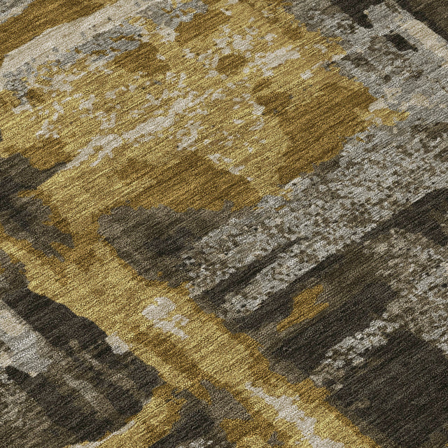 Addison Chantille ACN2015 Abstract Machine Made Transitional Coffee Rug