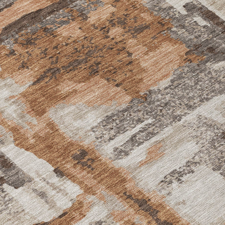 Addison Chantille ACN2015 Abstract Machine Made Transitional Paprika Rug