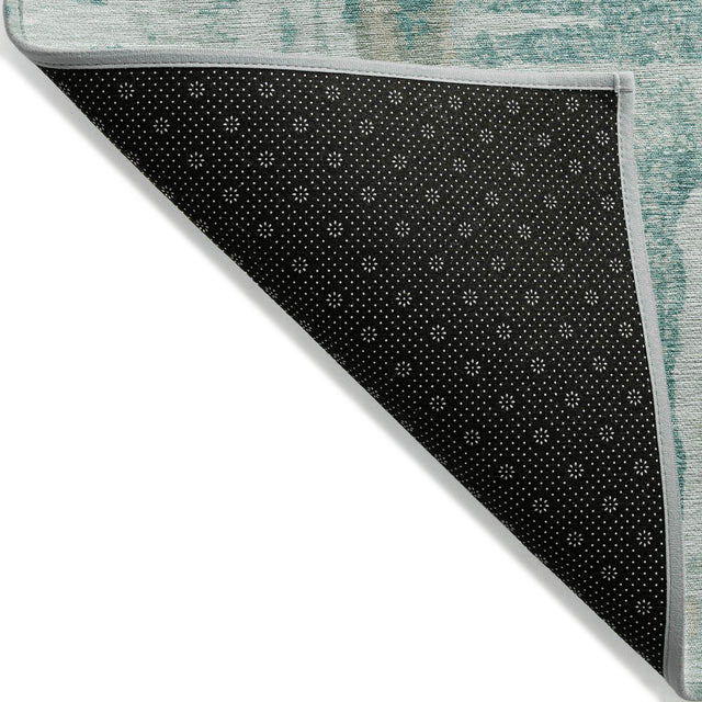 Addison Chantille ACN2015 Abstract Machine Made Transitional Teal Rug