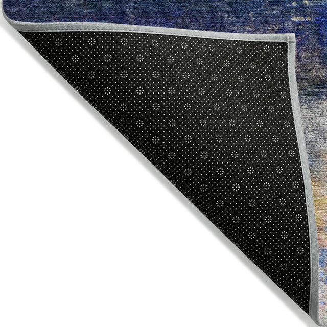 Addison Chantille ACN2016 Abstract Machine Made Transitional Blue Rug
