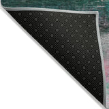 Addison Chantille ACN2016 Abstract Machine Made Transitional Green Rug