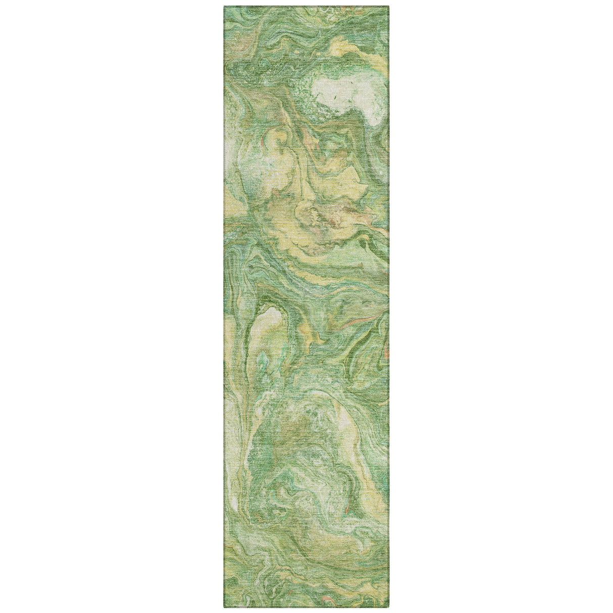Addison Chantille ACN2017 Abstract Machine Made Transitional Green Rug