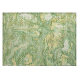 Addison Chantille ACN2017 Abstract Machine Made Transitional Green Rug