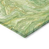 Addison Chantille ACN2017 Abstract Machine Made Transitional Green Rug