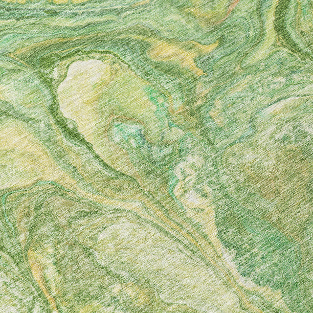 Addison Chantille ACN2017 Abstract Machine Made Transitional Green Rug