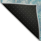 Addison Chantille ACN2017 Abstract Machine Made Transitional Teal Rug