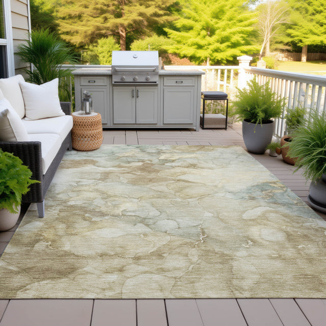 Addison Chantille ACN2018 Abstract Machine Made Transitional Beige Rug