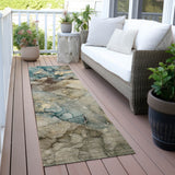Addison Chantille ACN2018 Abstract Machine Made Transitional Brown Rug