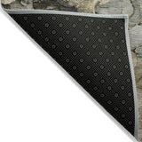 Addison Chantille ACN2018 Abstract Machine Made Transitional Pewter Rug