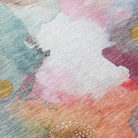 Addison Chantille ACN2019 Abstract Machine Made Transitional Blush Rug