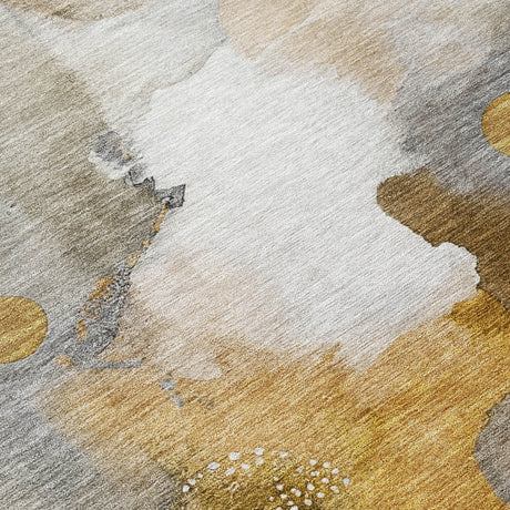 Addison Chantille ACN2019 Abstract Machine Made Transitional Mocha Rug