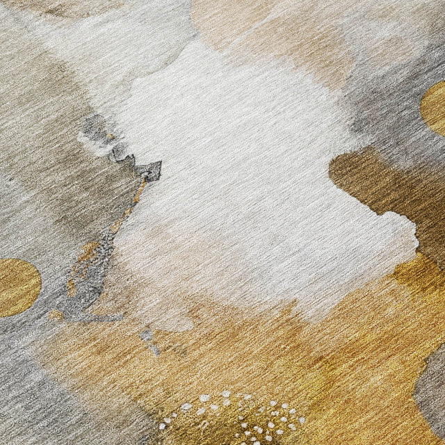 Addison Chantille ACN2019 Abstract Machine Made Transitional Mocha Rug