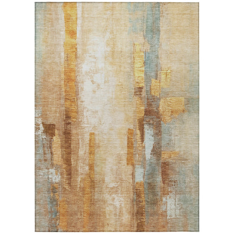 Addison Chantille ACN2020 Abstract Machine Made Transitional Copper Rug