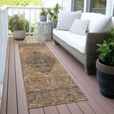Addison Chantille ACN2021 Border Machine Made Traditional Copper Rug