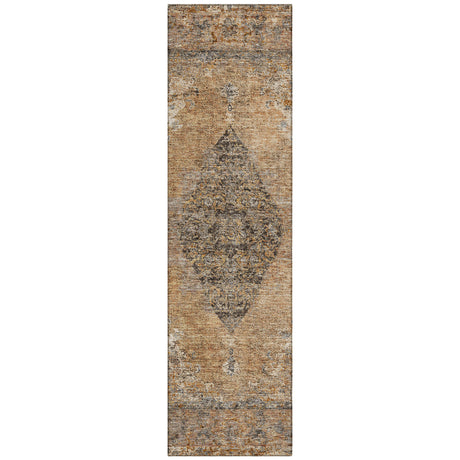 Addison Chantille ACN2021 Border Machine Made Traditional Copper Rug