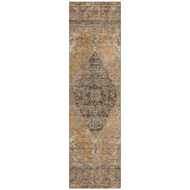 Addison Chantille ACN2021 Border Machine Made Traditional Copper Rug