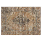 Addison Chantille ACN2021 Border Machine Made Traditional Copper Rug