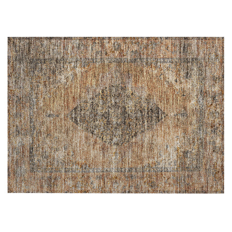 Addison Chantille ACN2021 Border Machine Made Traditional Copper Rug