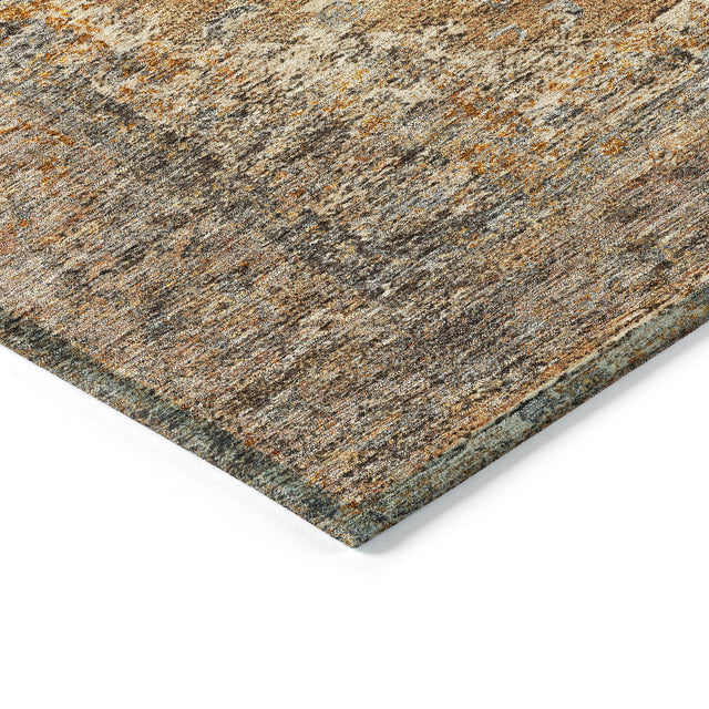 Addison Chantille ACN2021 Border Machine Made Traditional Copper Rug