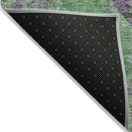 Addison Chantille ACN2021 Border Machine Made Traditional Lime Rug