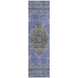 Addison Chantille ACN2021 Border Machine Made Traditional Purple Rug