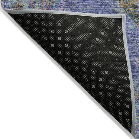 Addison Chantille ACN2021 Border Machine Made Traditional Purple Rug