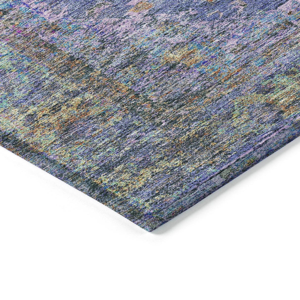 Addison Chantille ACN2021 Border Machine Made Traditional Purple Rug