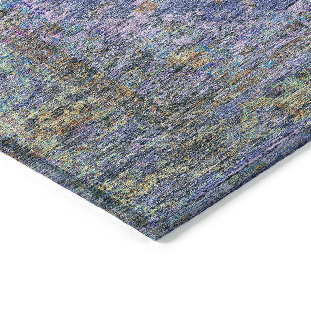 Addison Chantille ACN2021 Border Machine Made Traditional Purple Rug