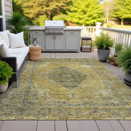 Addison Chantille ACN2021 Border Machine Made Traditional Wheat Rug