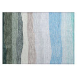 Addison Chantille ACN2023 Stripes Machine Made Transitional Green Rug