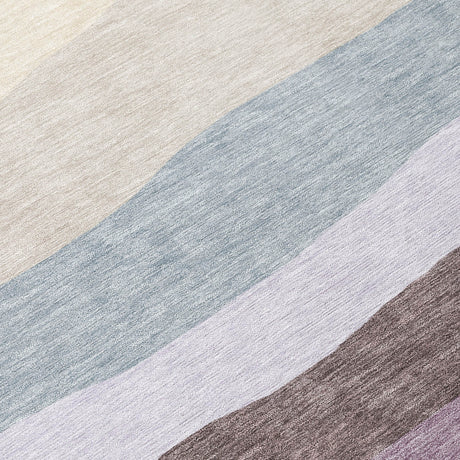 Addison Chantille ACN2023 Stripes Machine Made Transitional Orange Rug