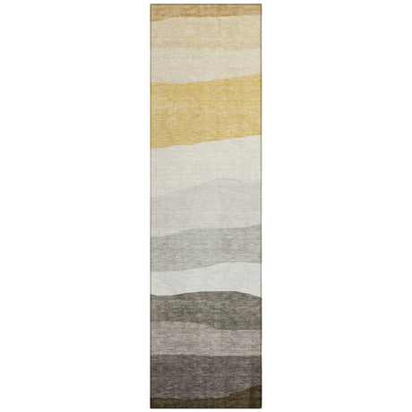 Addison Chantille ACN2023 Stripes Machine Made Transitional Pewter Rug