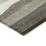 Addison Chantille ACN2023 Stripes Machine Made Transitional Pewter Rug