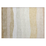 Addison Chantille ACN2023 Stripes Machine Made Transitional Wheat Rug