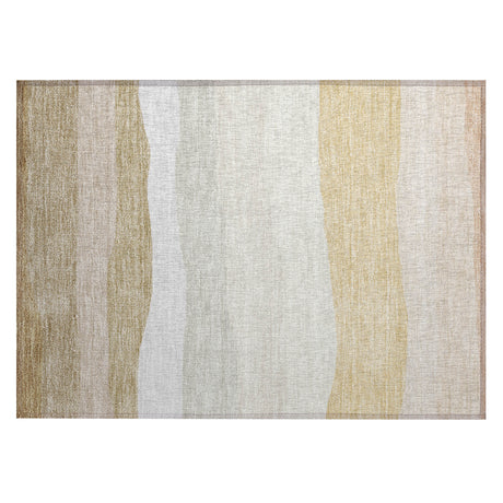 Addison Chantille ACN2023 Stripes Machine Made Transitional Wheat Rug
