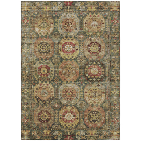 Addison Chantille ACN2024 Medallions Machine Made Traditional Aloe Rug