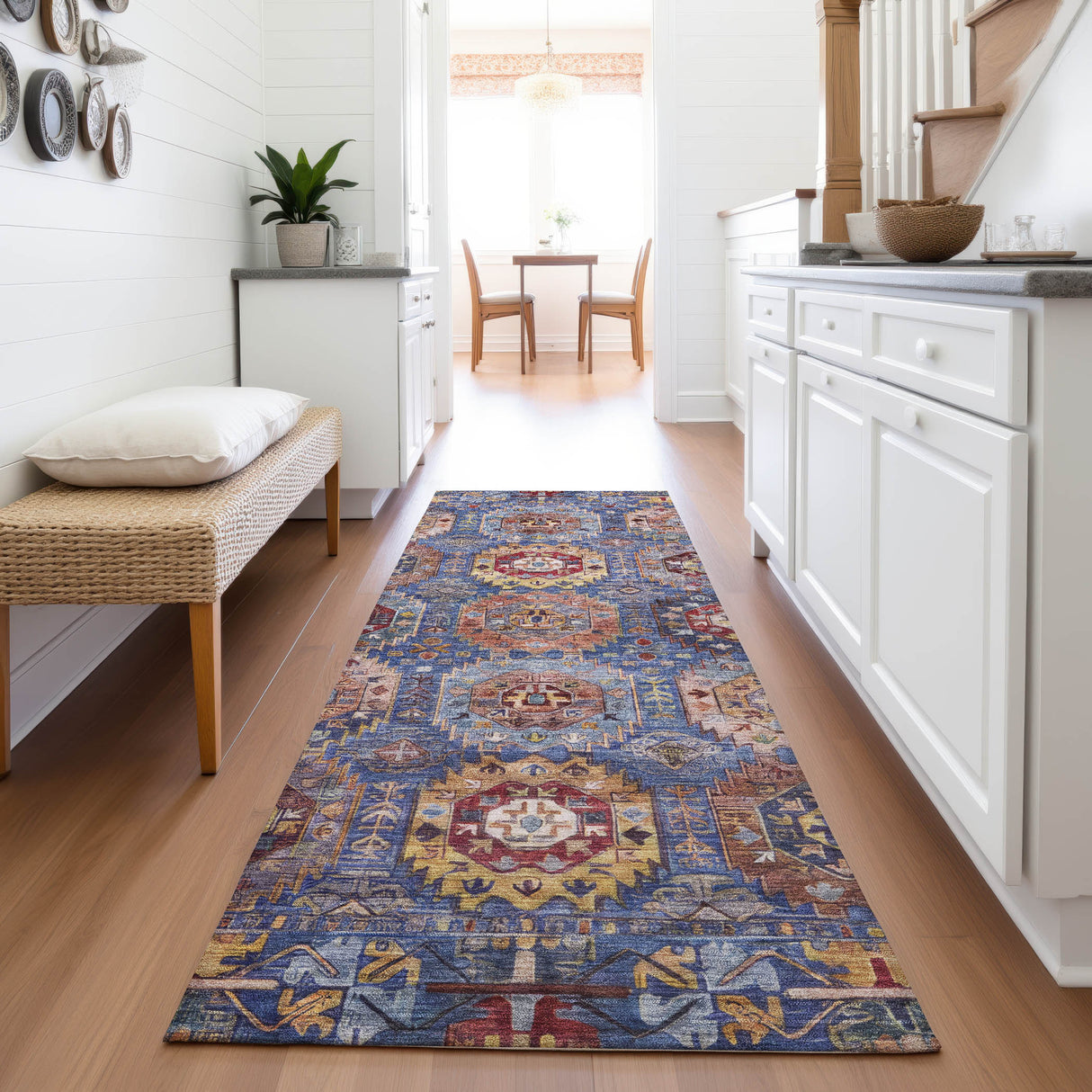 Addison Chantille ACN2024 Medallions Machine Made Traditional Denim Rug