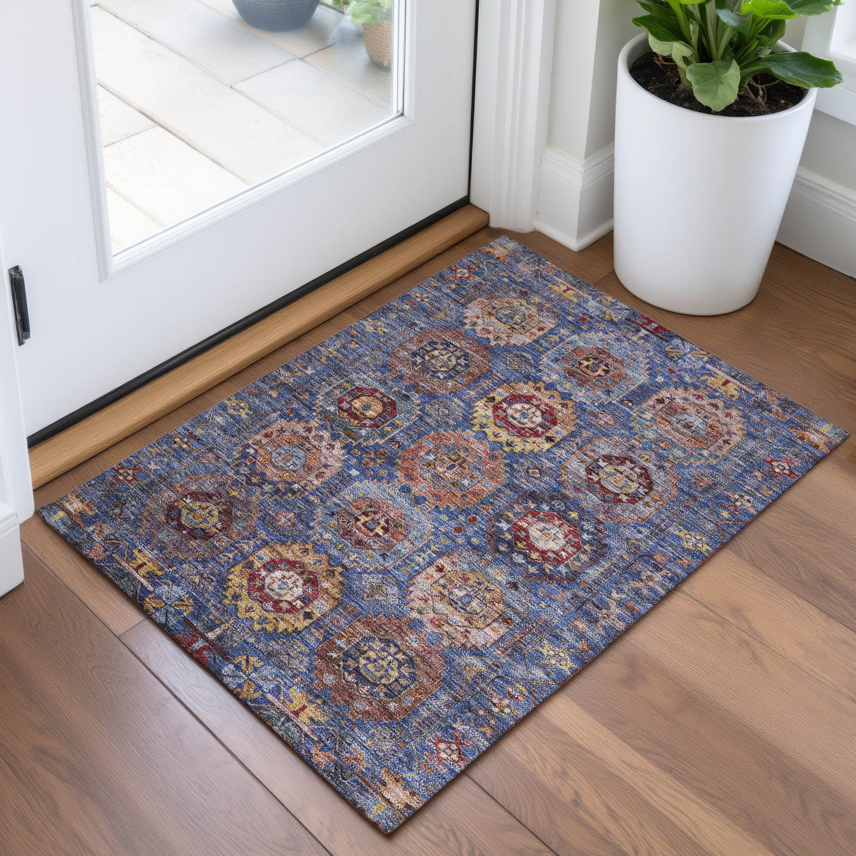 Addison Chantille ACN2024 Medallions Machine Made Traditional Denim Rug