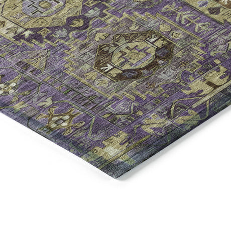 Addison Chantille ACN2024 Medallions Machine Made Traditional Eggplant Rug