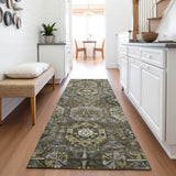 Addison Chantille ACN2024 Medallions Machine Made Traditional Mocha Rug