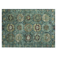 Addison Chantille ACN2024 Medallions Machine Made Traditional Teal Rug