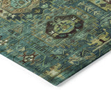 Addison Chantille ACN2024 Medallions Machine Made Traditional Teal Rug