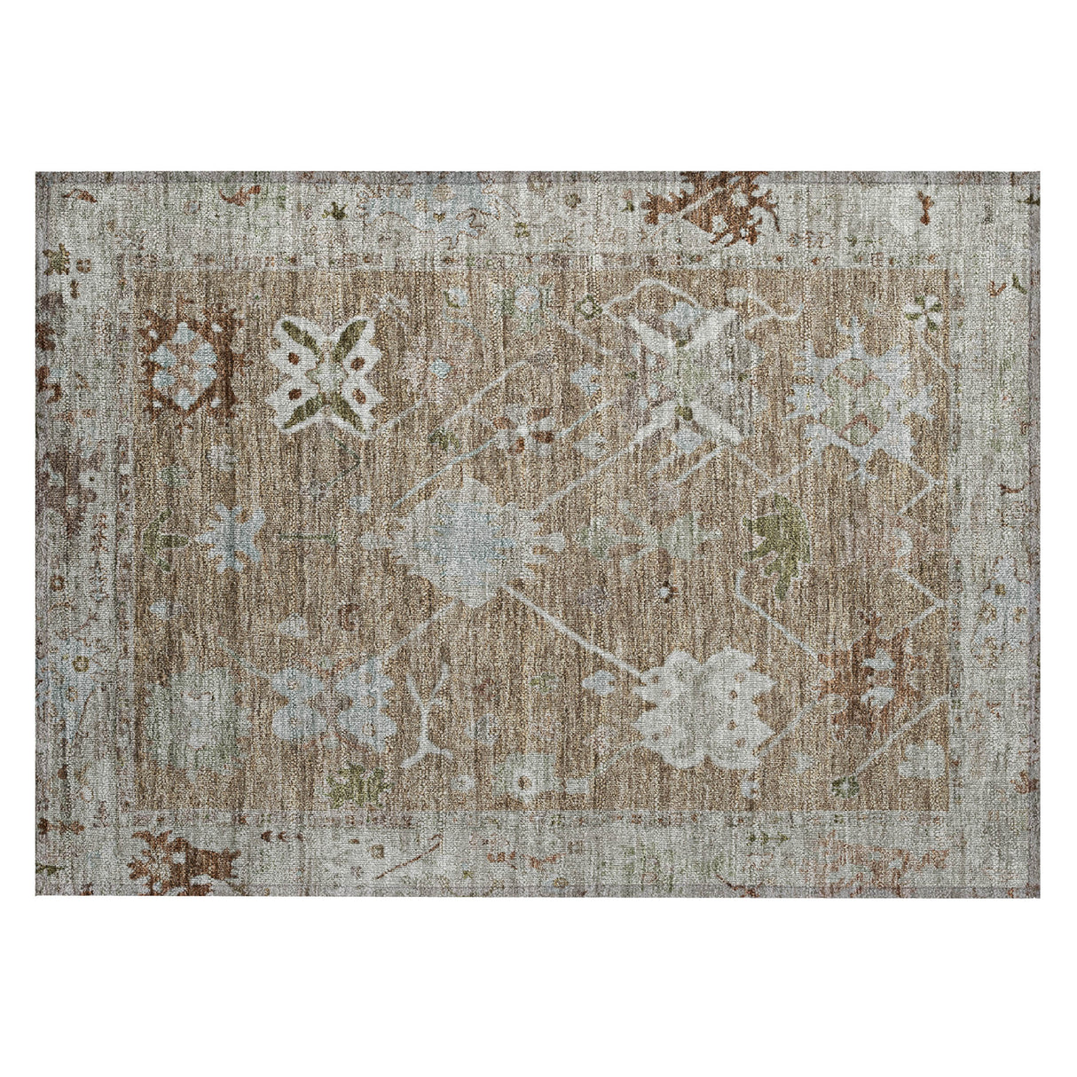 Addison Chantille ACN2025 Global Machine Made Traditional Brown Rug