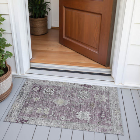 Addison Chantille ACN2025 Global Machine Made Traditional Merlot Rug