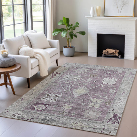 Addison Chantille ACN2025 Global Machine Made Traditional Merlot Rug