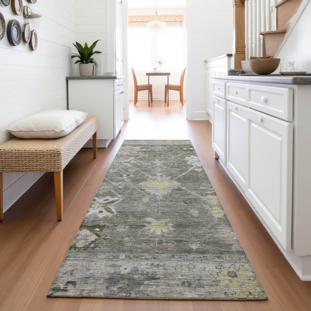 Addison Chantille ACN2025 Global Machine Made Traditional Pewter Rug