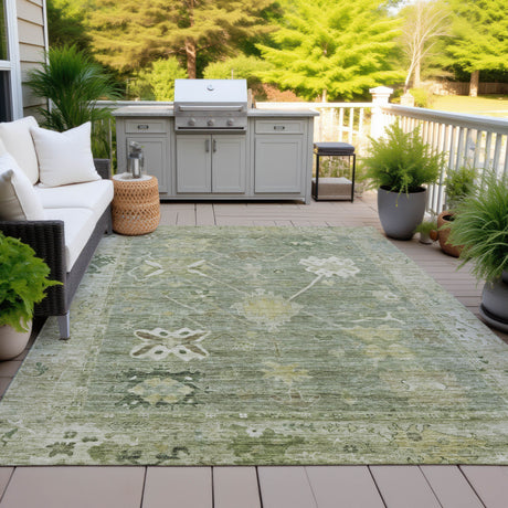 Addison Chantille ACN2025 Global Machine Made Traditional Sage Rug