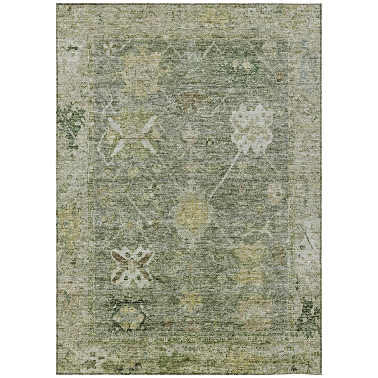 Addison Chantille ACN2025 Global Machine Made Traditional Sage Rug
