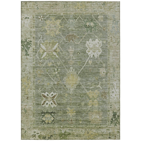 Addison Chantille ACN2025 Global Machine Made Traditional Sage Rug