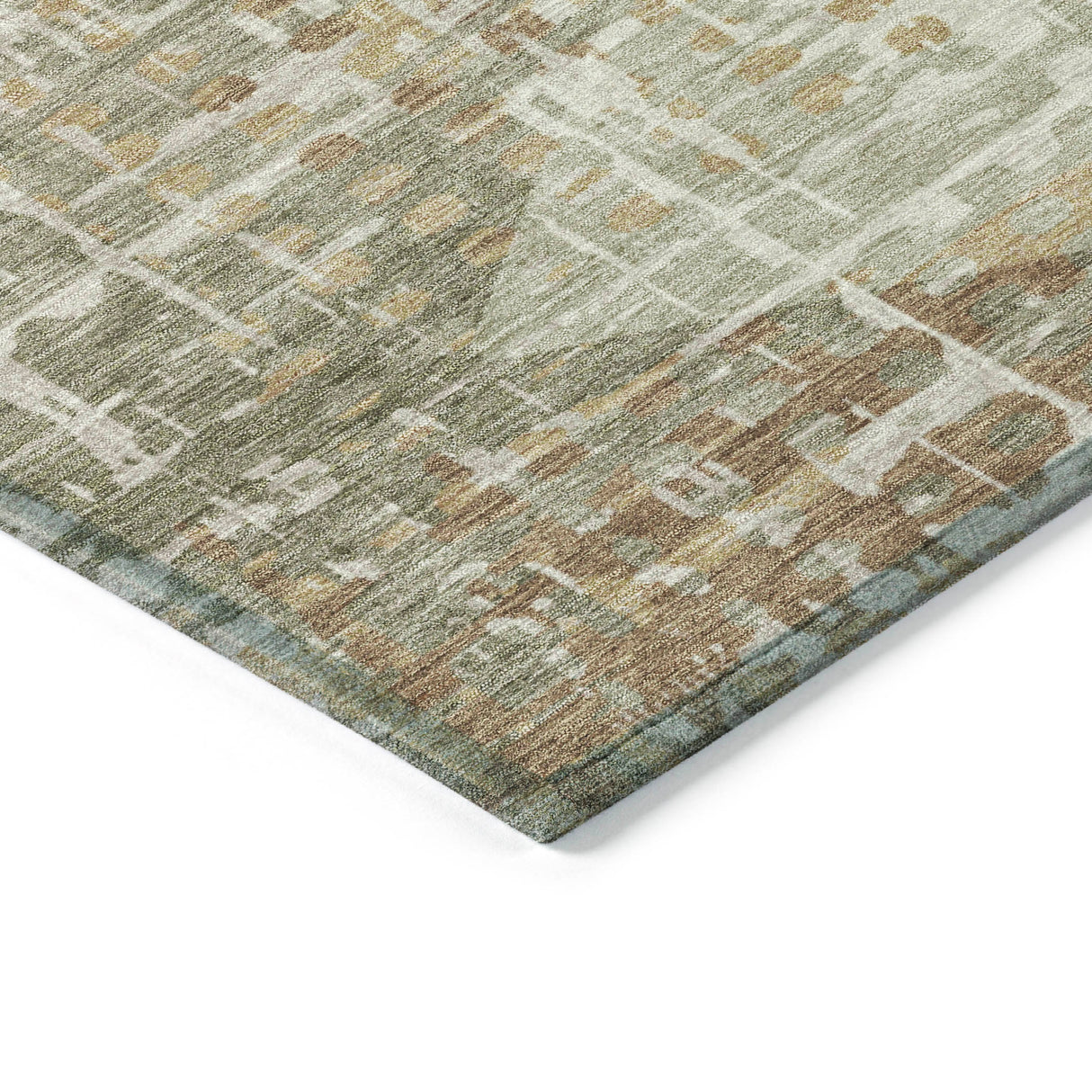 Addison Chantille ACN2026 Geometric Machine Made Transitional Aloe Rug